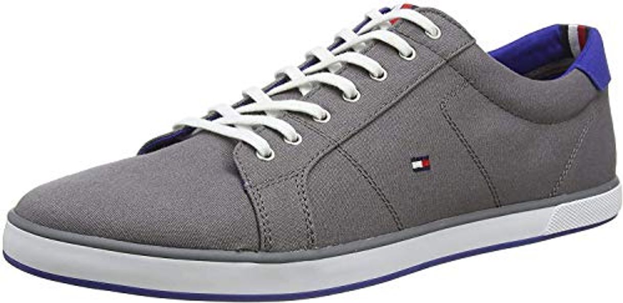 Social Tommy Hilfiger H2285ARLOW 1D, Zapatillas para Hombre, Gris