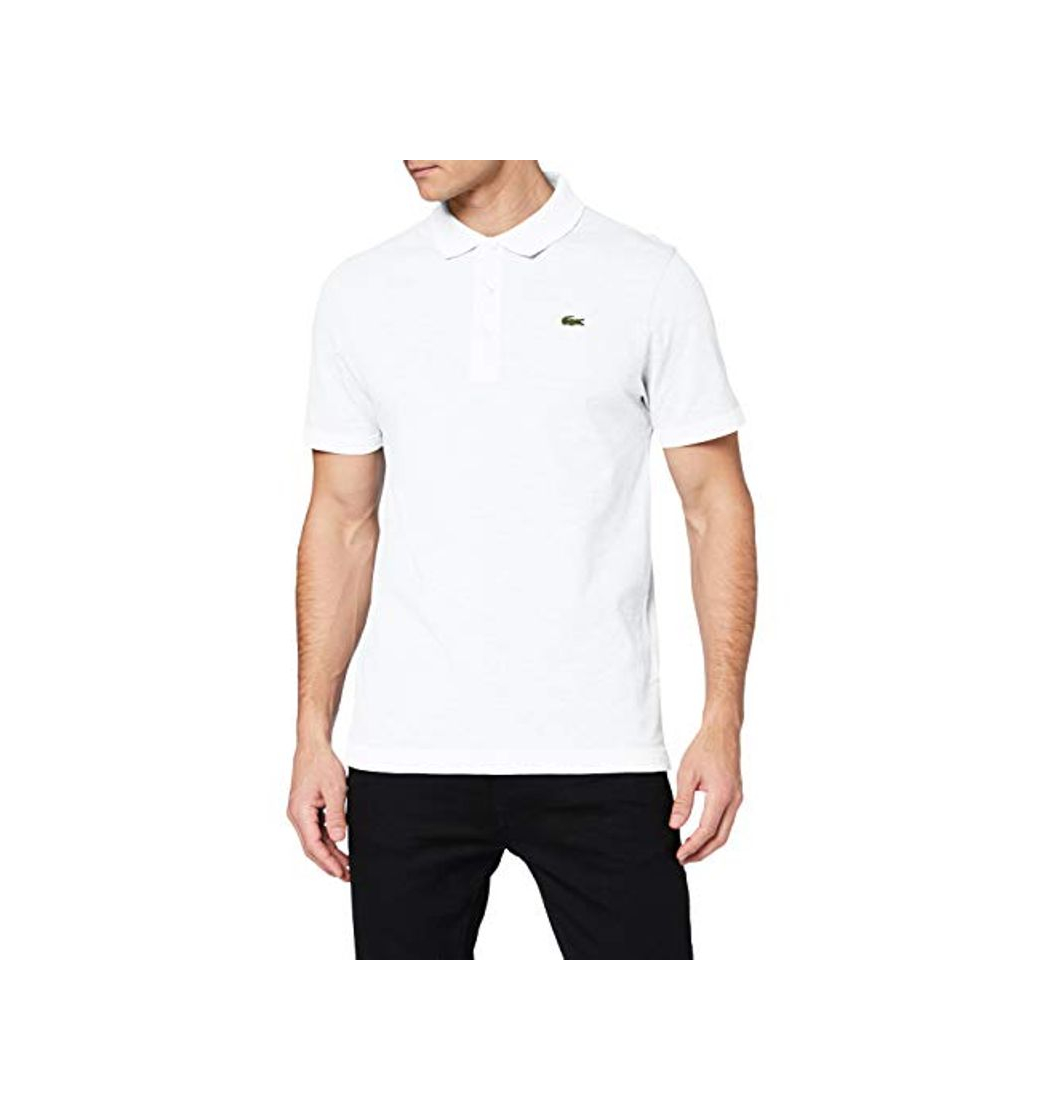 Social Lacoste L1230, Polo de Manga Corta para Hombre, Blanco