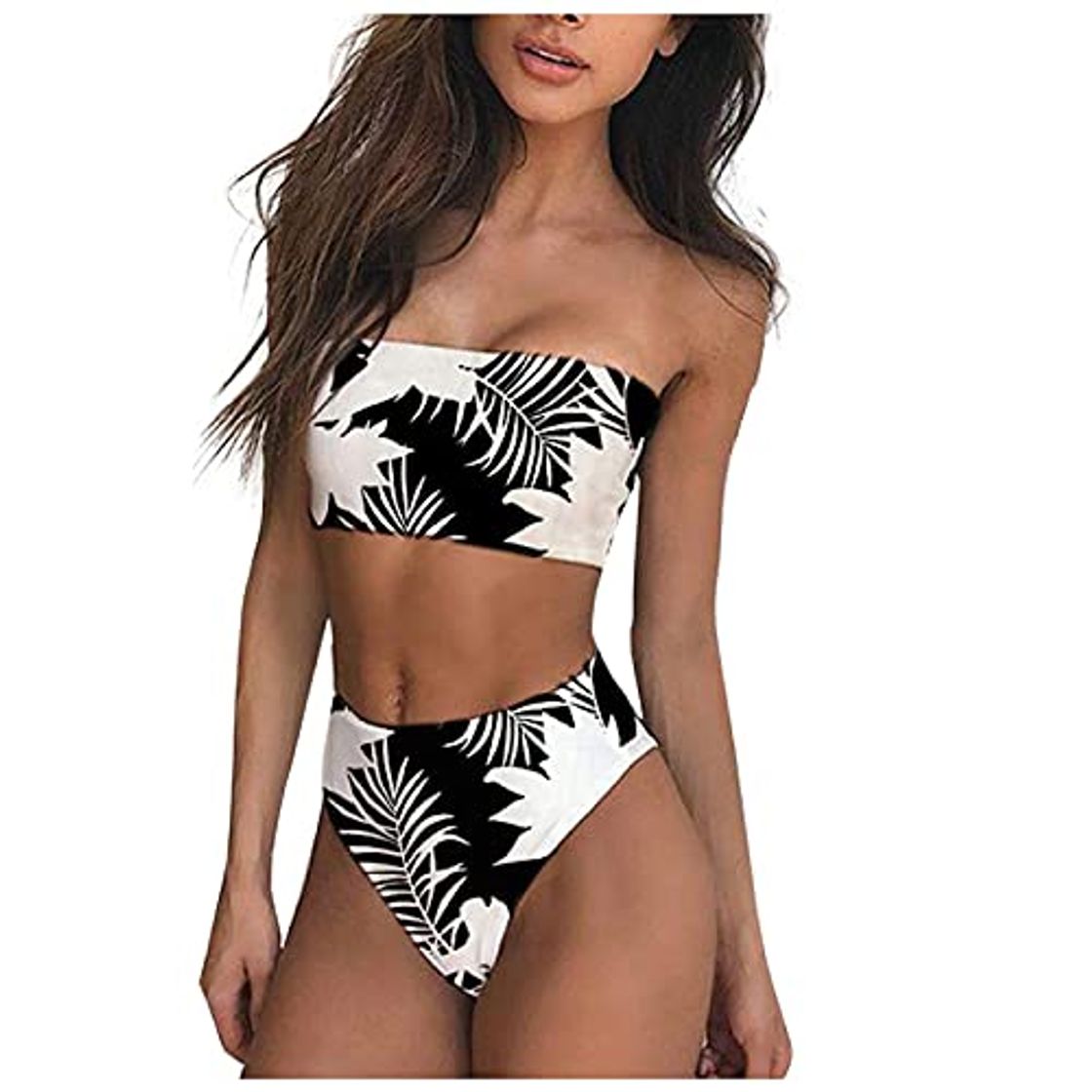 Moda Rouped Bikinis Mujer Sexy sin Tirantes