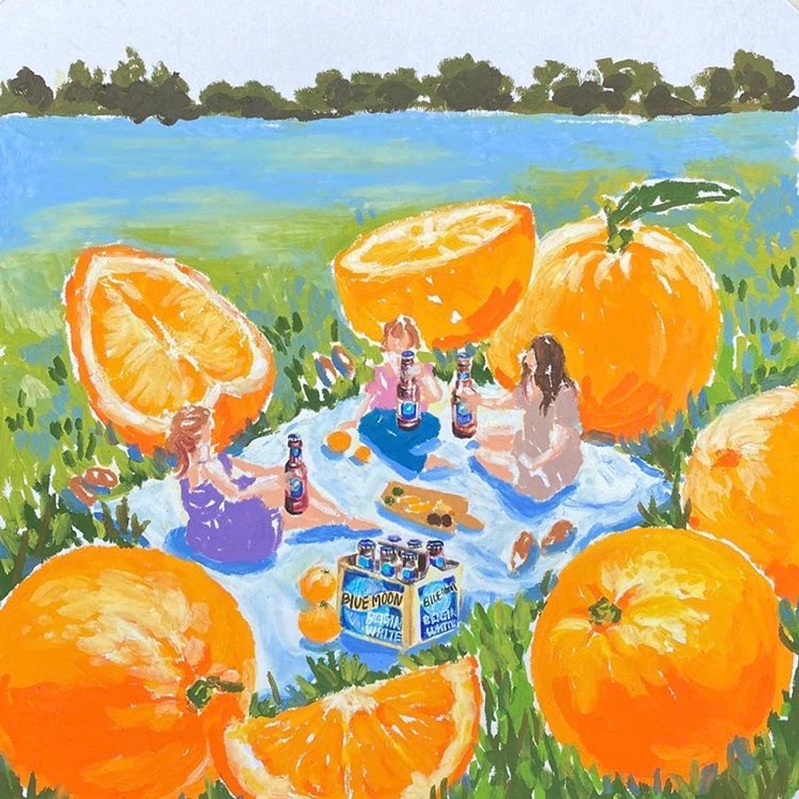 Fashion Orange Picnic