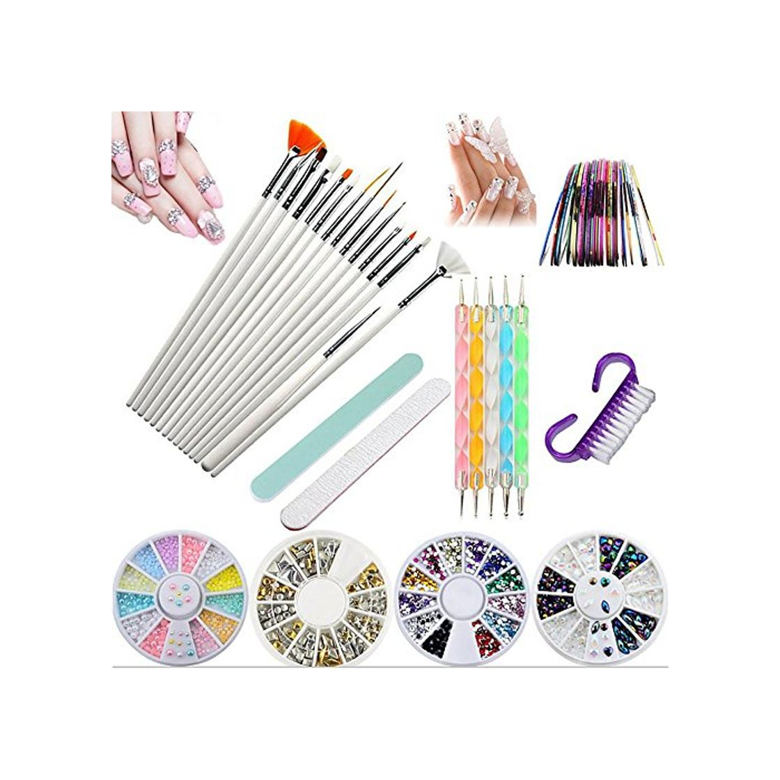 Social Kit de herramientas para manicura de uñas