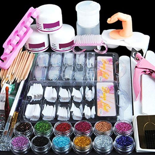 Saint-Acior Manicura Kit DIY Uña Arte Herramiento para Nail Art