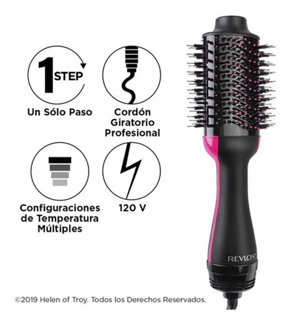 Fashion REVLON Salon One-Step Secador y Voluminizador, Negro

