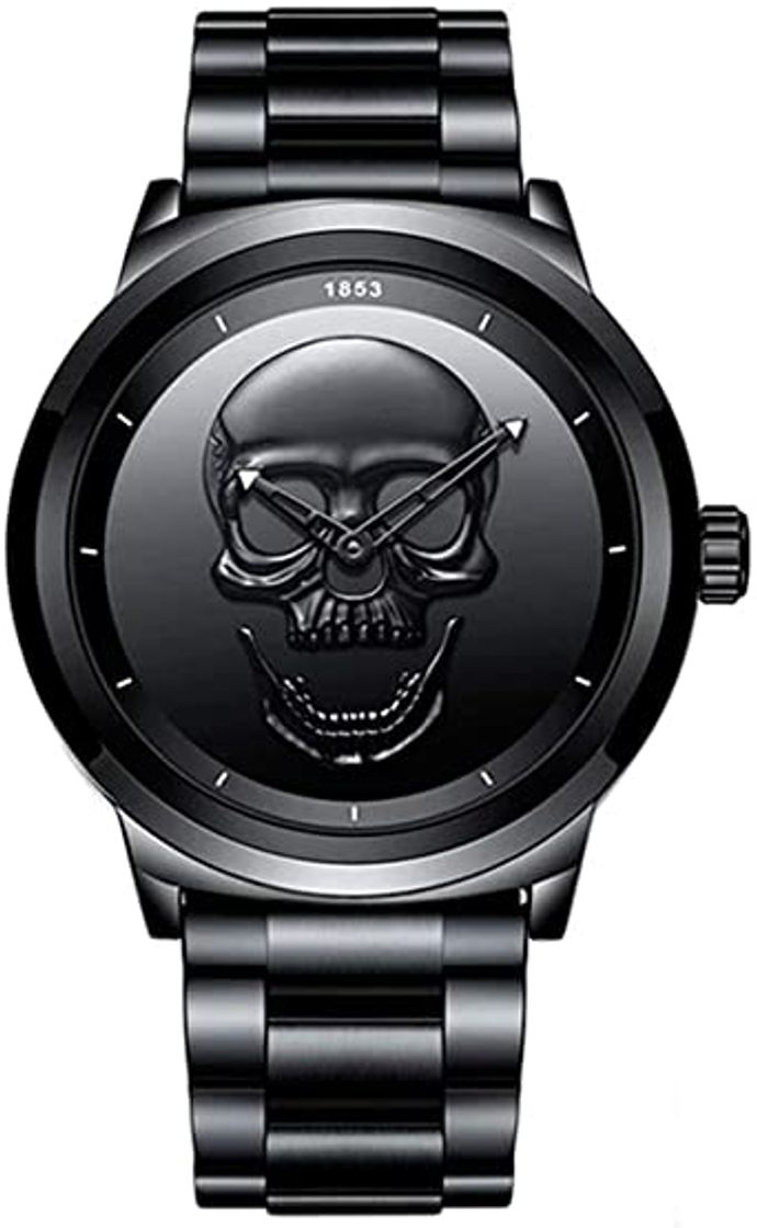Social LIGE Reloj para hombre, calavera, skull 