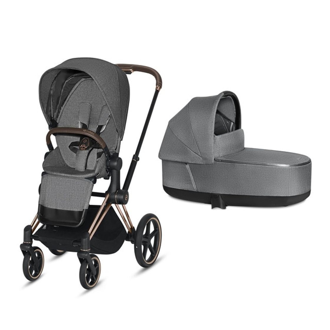 Fashion Coche paseo dúo Cybex Priam con Chasis Rosegold 