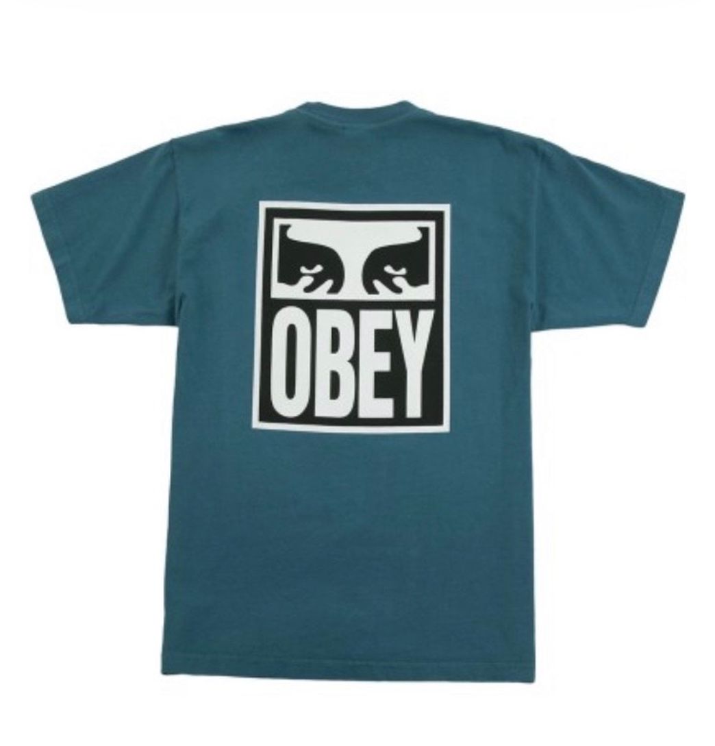 Moda Camiseta Obey eyes Icon 2 Eucalyptus verde 