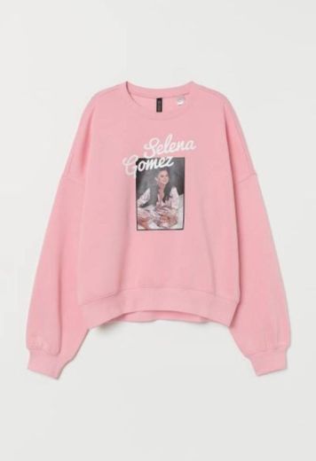 Sudadera con diseño estampado - Rosa claro