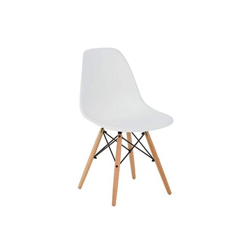 SKLUM Silla IMS Blanco Madera Natural -