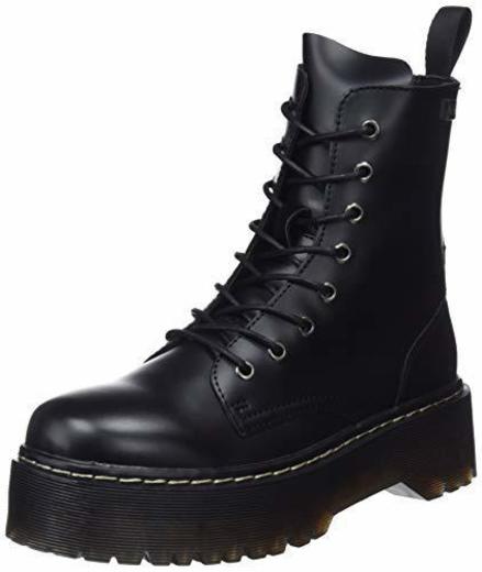 COOLWAY Abby, Botas Militares para Mujer, Negro