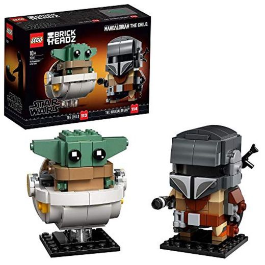 LEGO Star Wars BrickHeadz - El Mandaloriano y El Niño, Set de