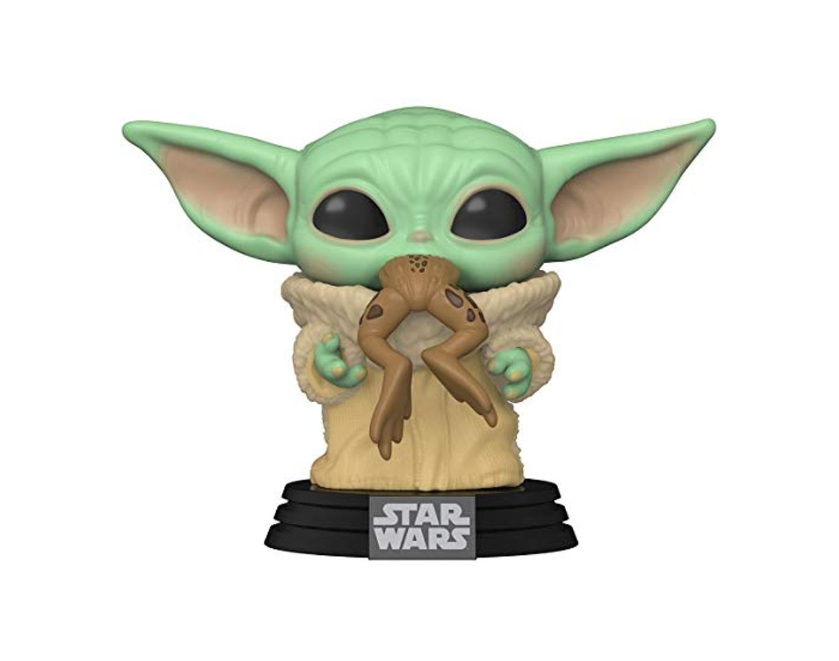 Social Funko- Pop Star Wars:The Mandalorian-The Child w/Frog Figura Coleccionable, Multicolor