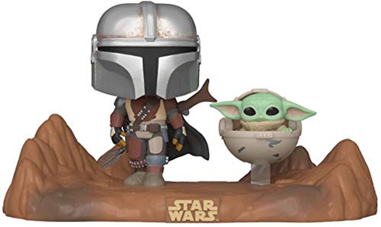 Juego Funko- Pop Moment: Mandalorian-Mandalorian & Child Figura Coleccionable, Multicolor