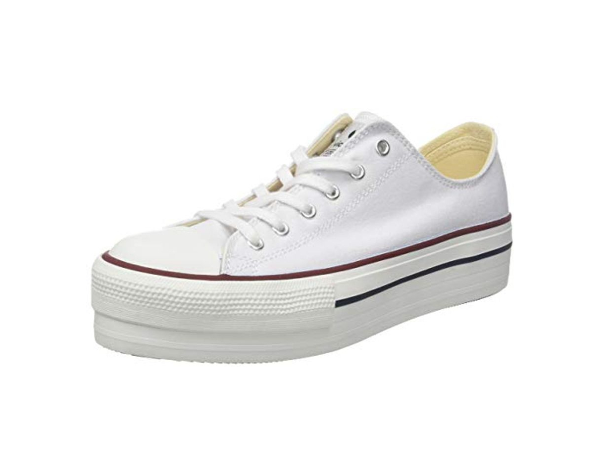 Social Victoria Basket Lona Plataforma Autoclave, Zapatillas para Mujer,