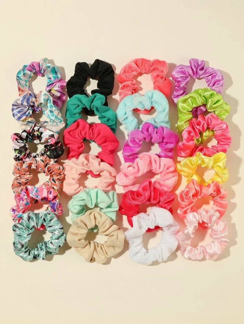 Producto 24pcs Velvet Satin Scrunchie