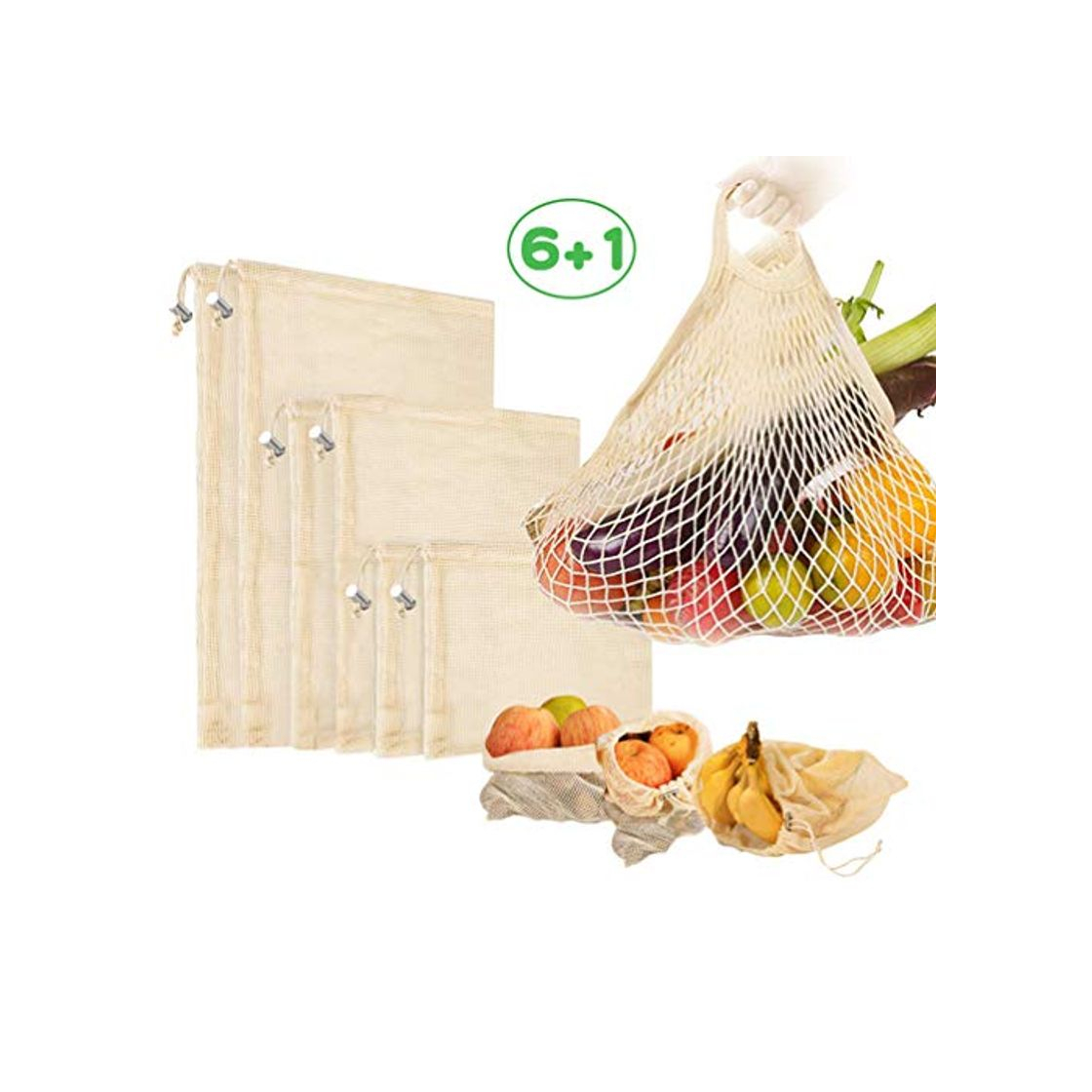 Producto Reutilizables Ecológicas Bolsas de Comida para Fruta