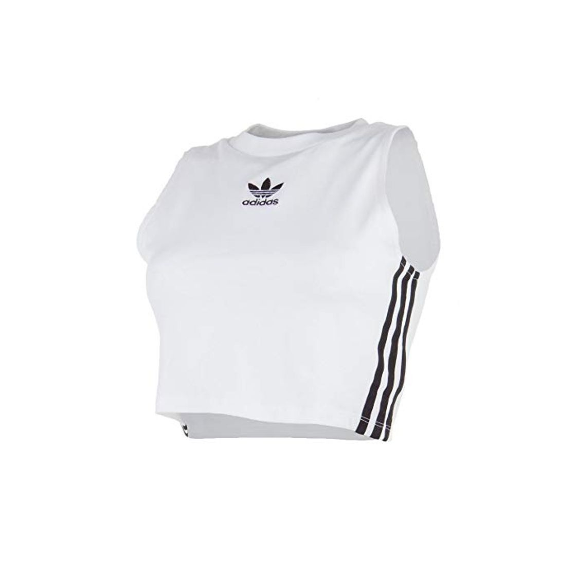 Productos Adidas Crop Tank Camiseta, Mujer, 44, Blanco