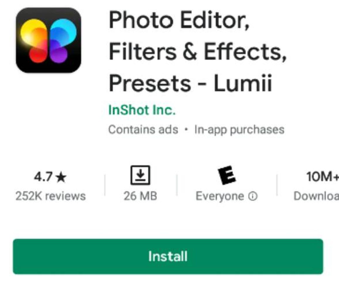 App Editor de fotos