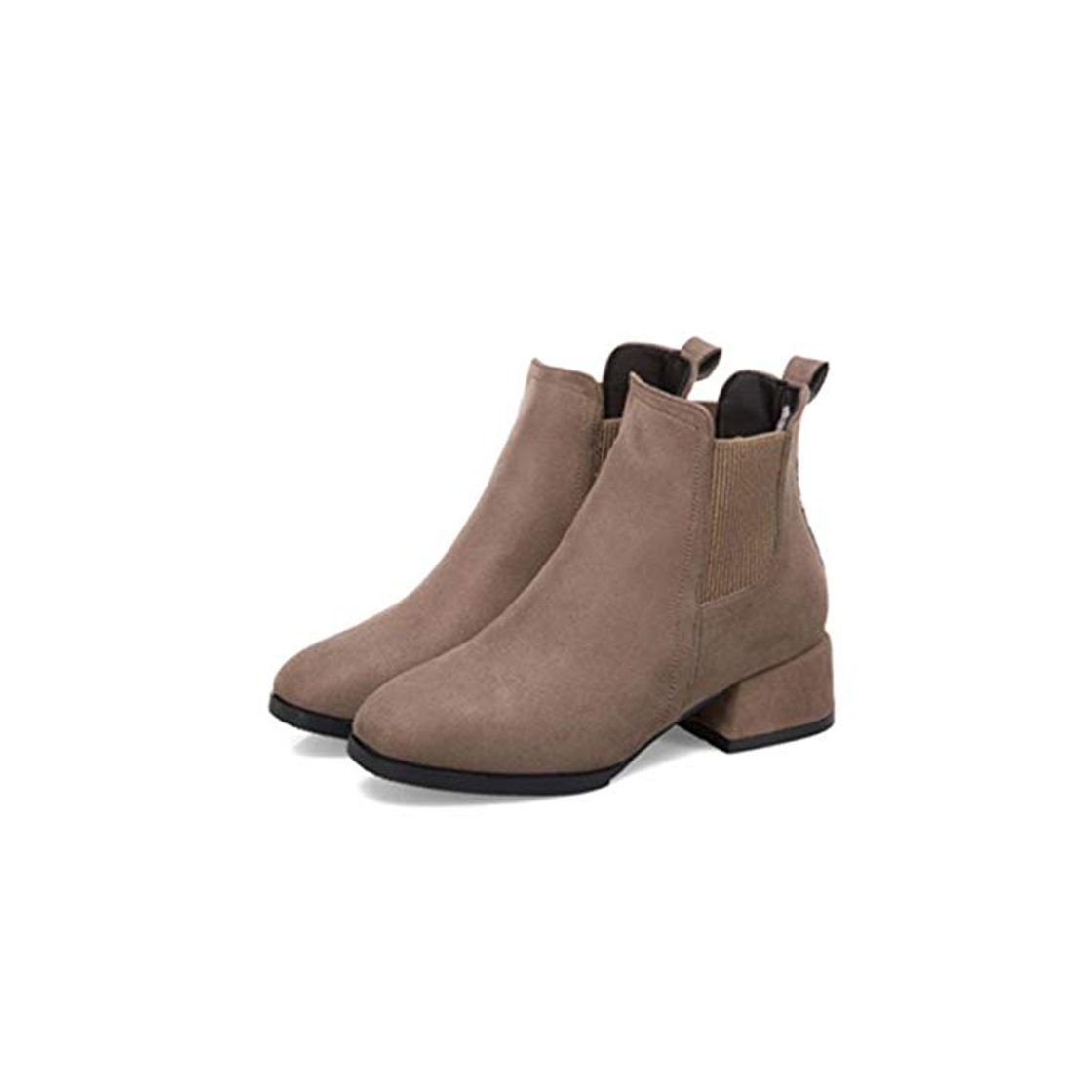 Social Autumn Winter Boots Women Camel Black Ankle Boots For Women Thick Heel
