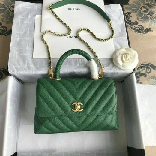 Bolso CHANEL color verde esmeralda