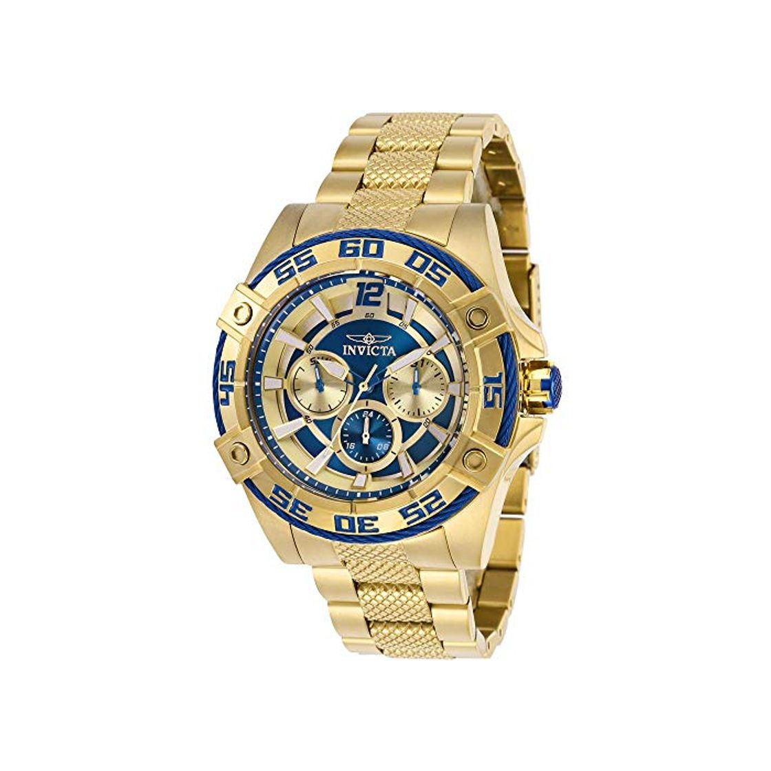 Social Invicta Bolt Reloj de Mujer Cuarzo 43mm Correa y Caja de Acero 29293