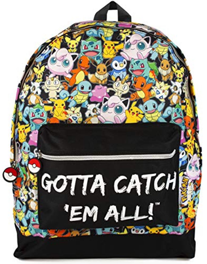 Producto Pokemon GOTTA CATCH 'EM ALL Oficial Mochila Bolsa Escuela Correas Ajustables