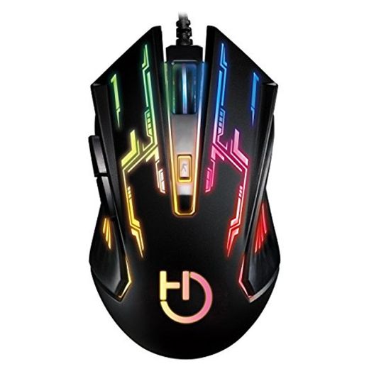 Hiditec Ratón Gaming GX12 para PC con Luces RGB