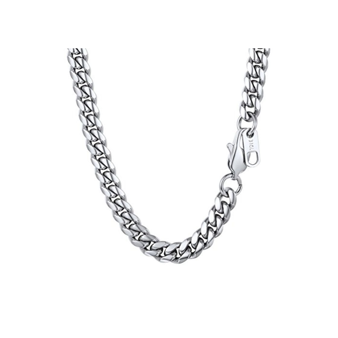 Social PROSTEEL Acero Inoxidable Cadena de Hombre 6mm Ancho cadeba Acero Collar sin
