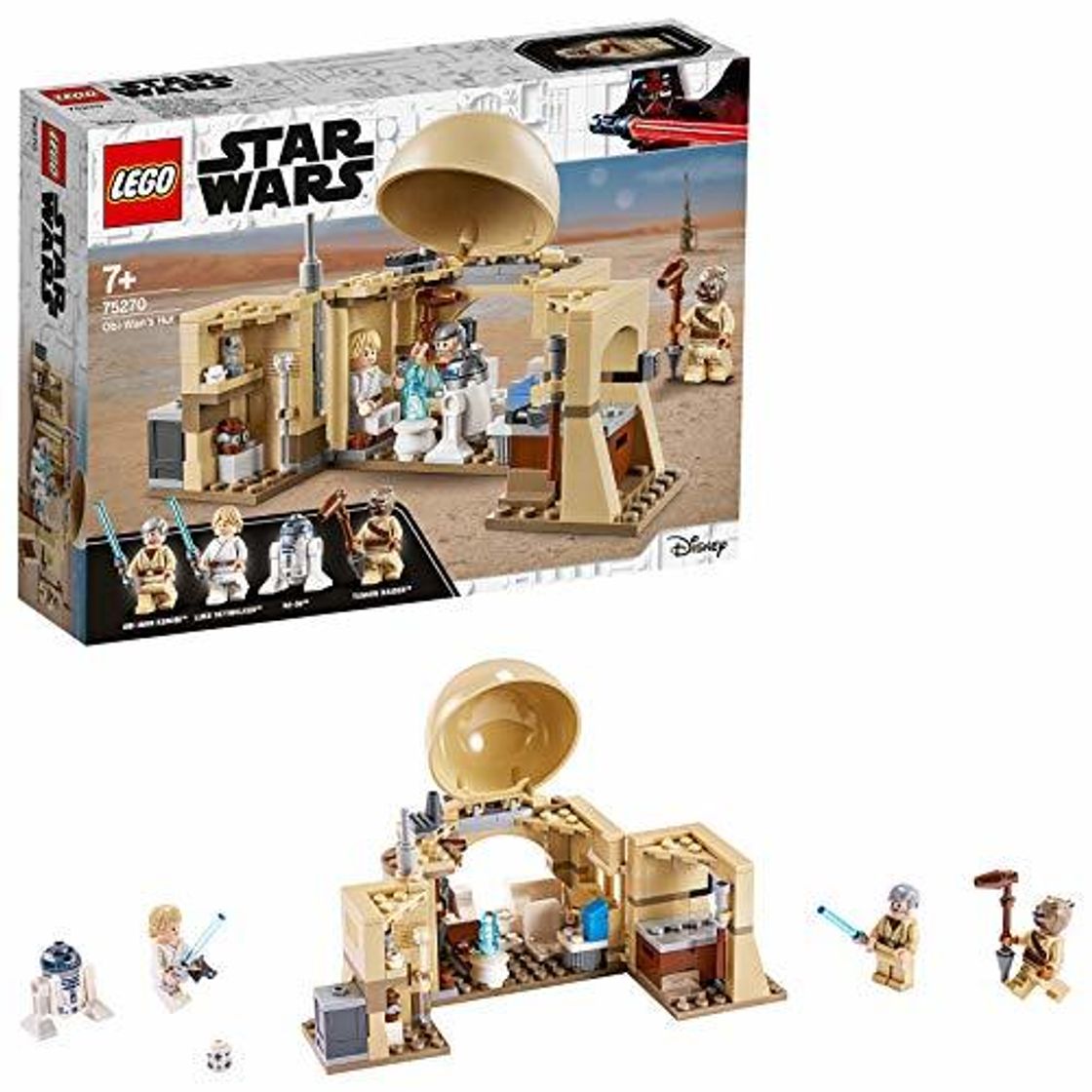 Product LEGO Star Wars - Cabaña de Obi-Wan, con Techo Desplegable, Incluye un