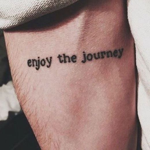 Enjoy the journey 