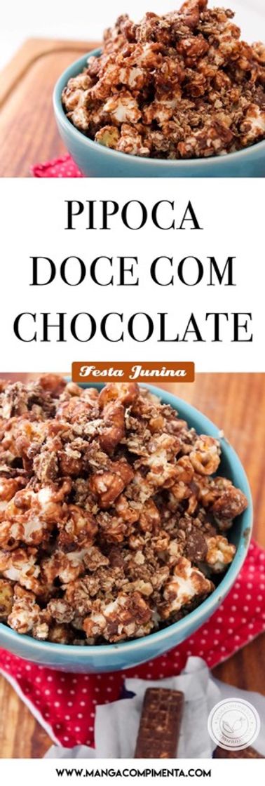 Pipoca Doce de Leite com Chocolate 