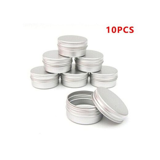 del Clavo 10pcs Bálsamo técnica de los cosméticos Crema Maquillaje de Labios Pot Tarro de la Lata del envase del Caso