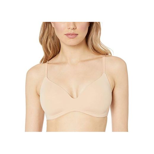 Amazon Essentials Wireless Support Bra Sujetador, Beige