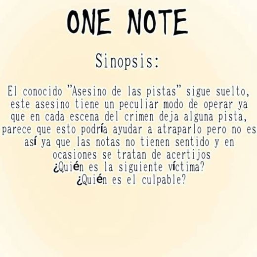 One note