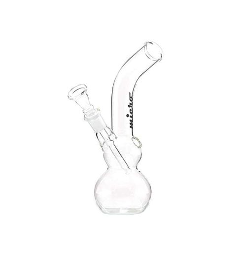 Micro Vidrio Bong. Pipa de Tabaco con bolita