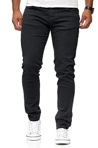 Red Bridge Jeans Slim-Fit Básico Chino de Hombres Denim Elásticos Moda Vaquero