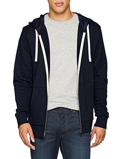 JACK & JONES Jjeholmen Sweat Zip Hood Noos Sudadera, Azul