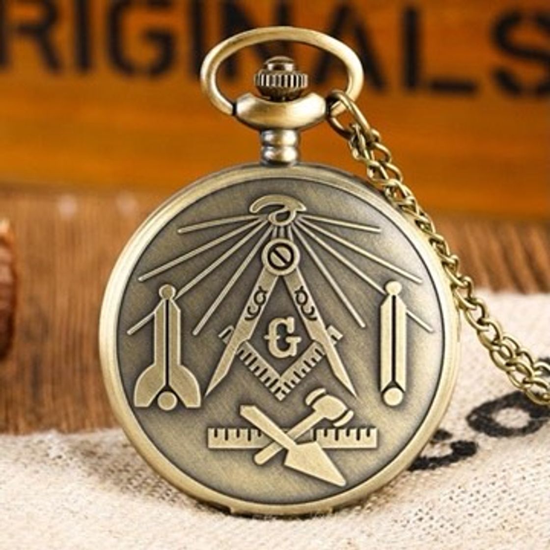 Fashion Masonic Pocket Watch Luxury Golden Big "G" 