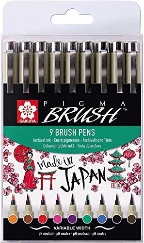 Book Sakura Pigma Brush 9 brush pens