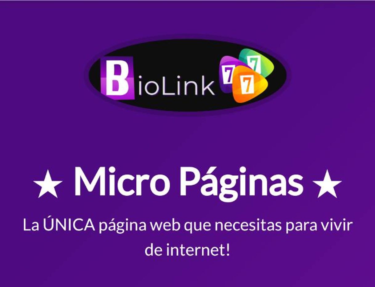 Moda Creador de Micro Páginas GRATIS!