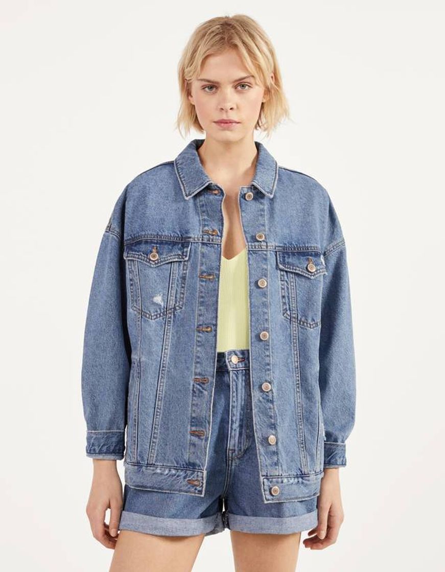 Producto Cazadora denim oversize