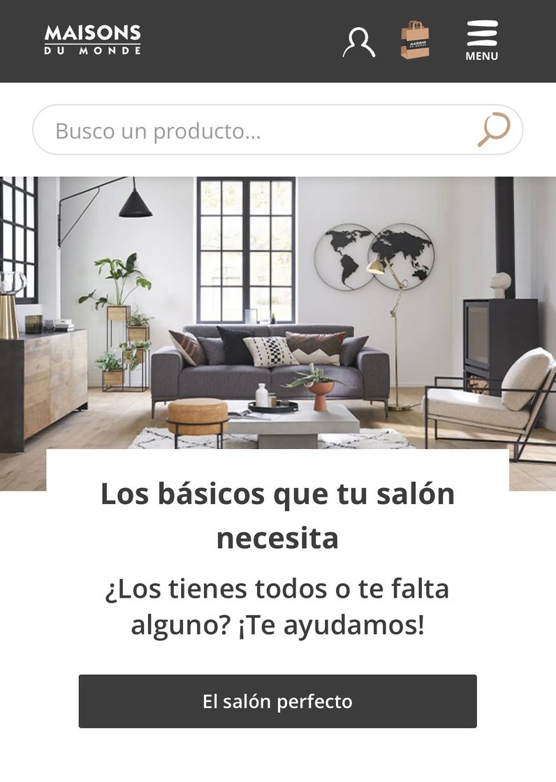 Moda Tienda de decoración- Maison du monde