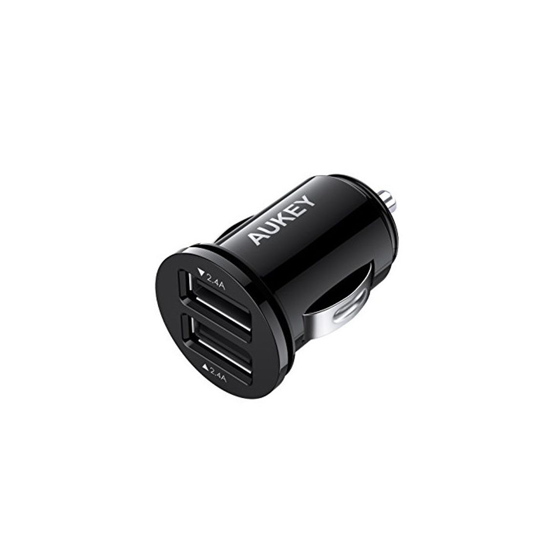 Electrónica AUKEY Cargador de Coche con Doble Puerto Cargador Móvil 24W