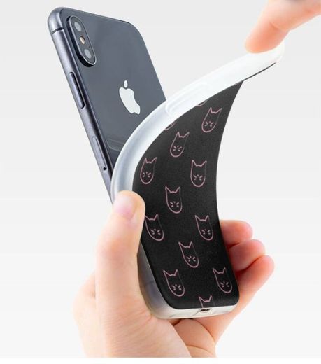 Diseño gatos vinilo protector iPhone 📱😻