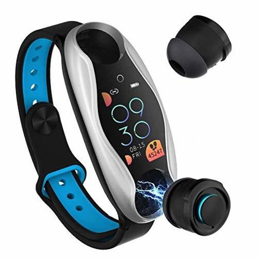 jinclonder 2019 El más Nuevo 2 en 1 Pulseras Inteligentes Inalámbrico Bluetooth