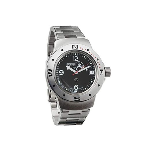 Vostok Amphibian 060634 - Reloj de Pulsera para buceadores Militares rusos 2416B