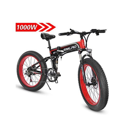 1000W Bicicleta eléctrica para Hombre Mountain Mountain Ebike 21 Velocidades 26 Pulgadas