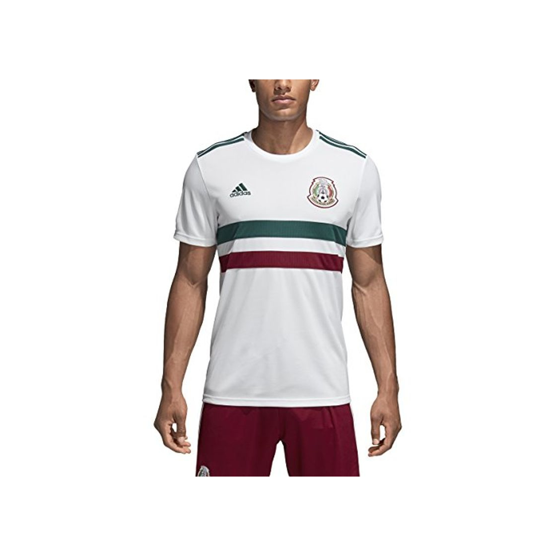 Social Adidas Mexico Réplica de camiseta para hombre 2018 - BQ4689, Medium, Blanco