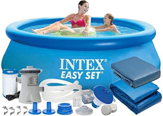 Intex 28112 9 en 1 244 x 76 cm 2419l Full Pool – Juego Easy – Set de Jardín Piscina