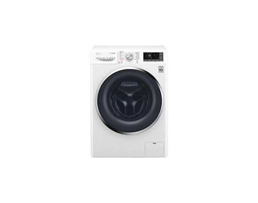 LG F4J8JH2WD lavadora Carga frontal Independiente Azul, Blanco A - Lavadora-secadora