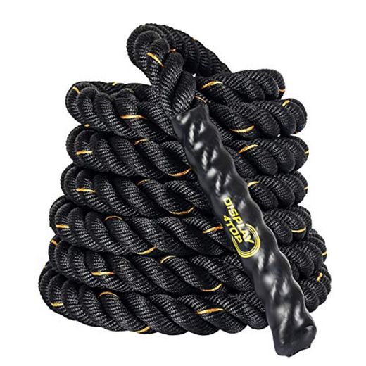 Display4top Cuerda de Batalla Battle Rope - Ancho de 38mm Poly Dacron